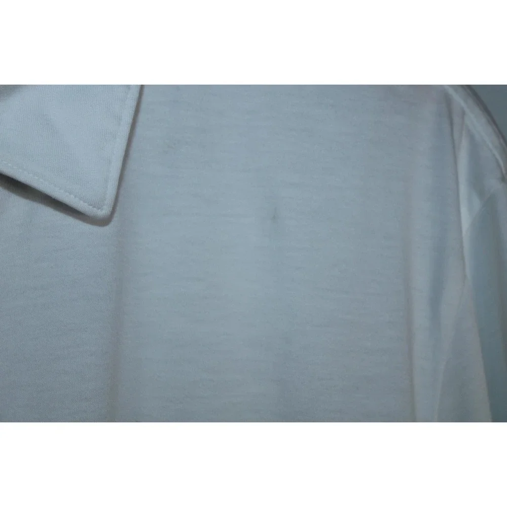 Criquet Men's XXL Slim Fit White Short Sleeve Polo Shirt - Picture 5 of 11